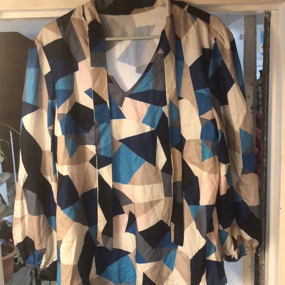 Mosaic Style plus size blouse